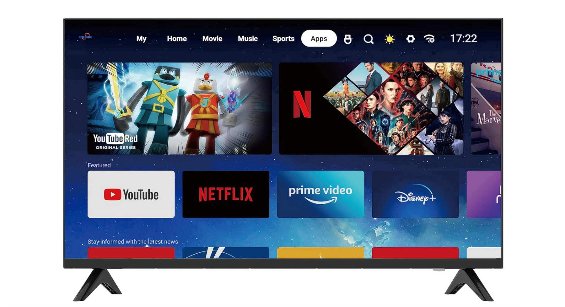 Téléviseur intelligent 50"